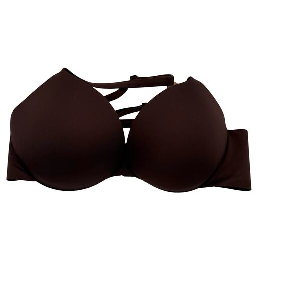 Skims Ultimate Push-Up Plunge Brown Cocoa Bra New With Tags Size 34D - Picture 1 of 4